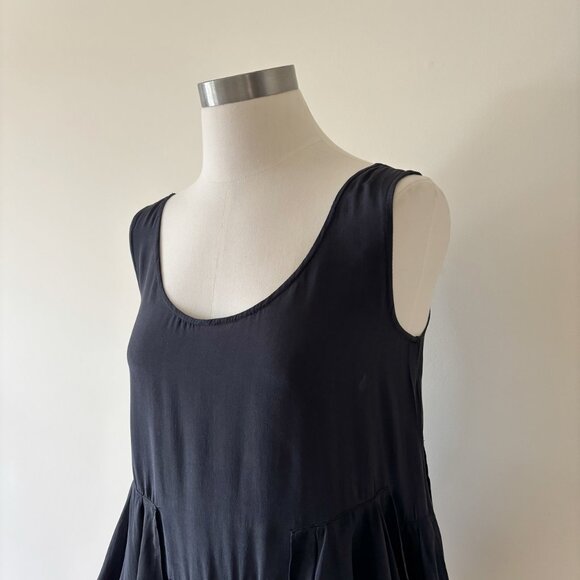Olive Olivia silk tank top black asymmetrical - Picture 2 of 8